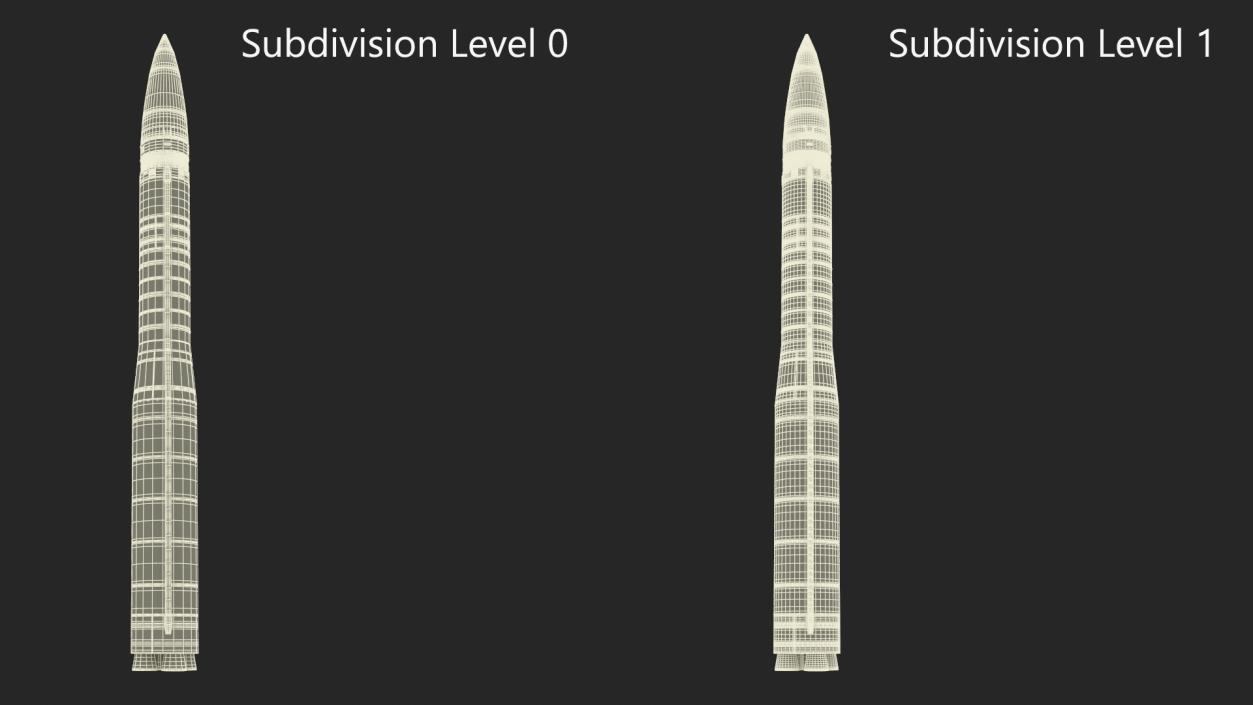 Ballistic Missile LGM-30G Minuteman 3 3D