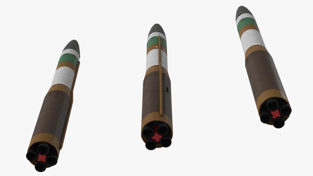 Ballistic Missile LGM-30G Minuteman 3 3D