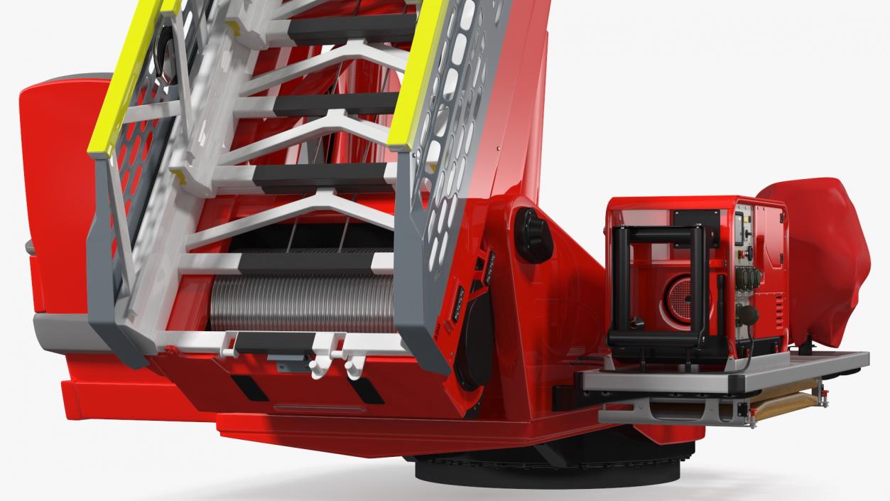 3D model Turntable Ladder Unfolded