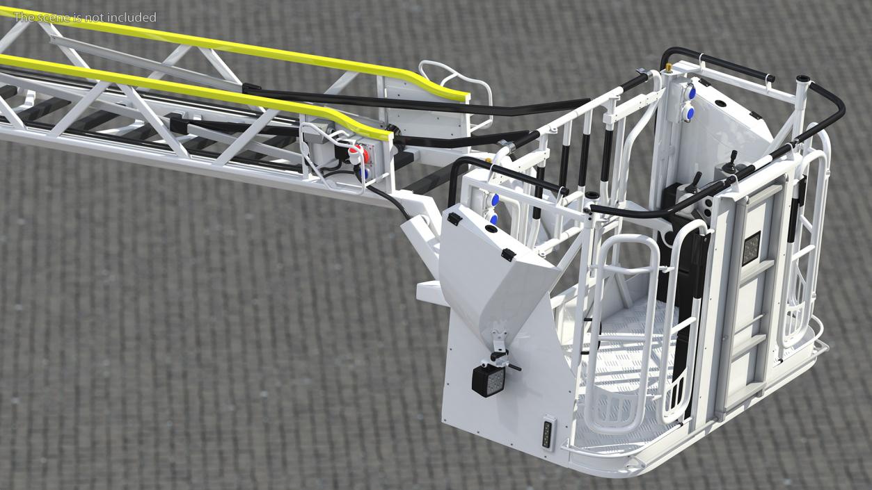 3D model Turntable Ladder Unfolded