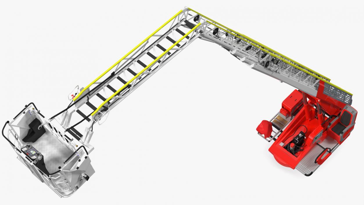 3D model Turntable Ladder Unfolded