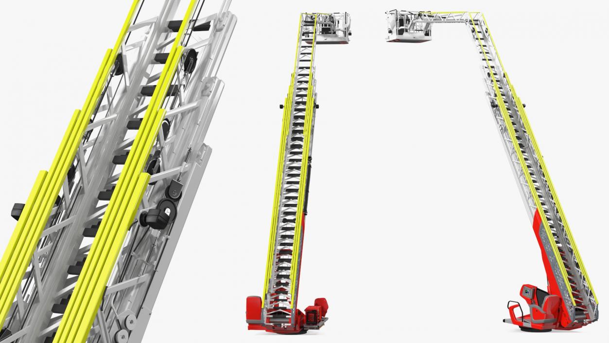 3D model Turntable Ladder Unfolded