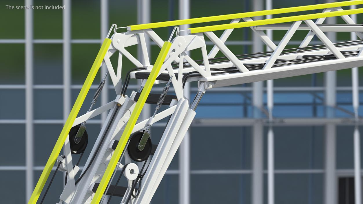 3D model Turntable Ladder Unfolded