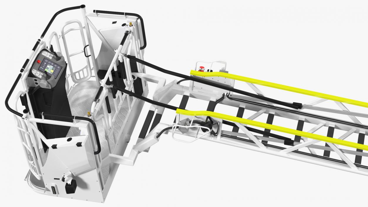 3D model Turntable Ladder Unfolded