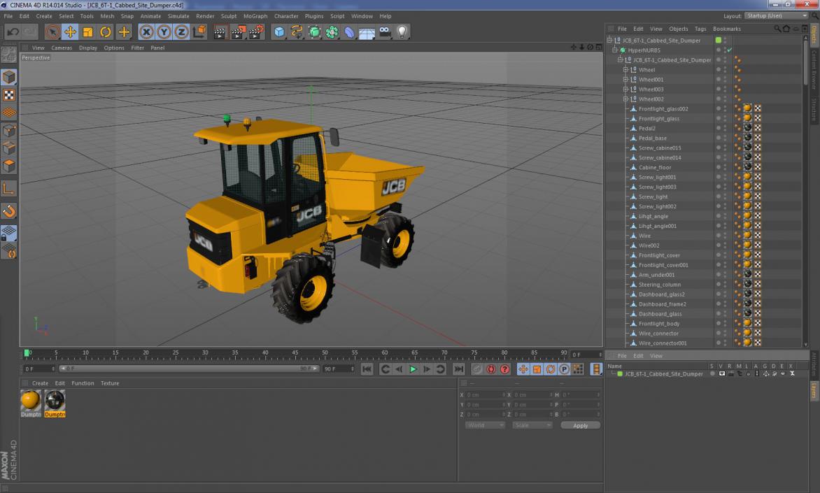 JCB 6T-1 Cabbed Site Dumper 3D