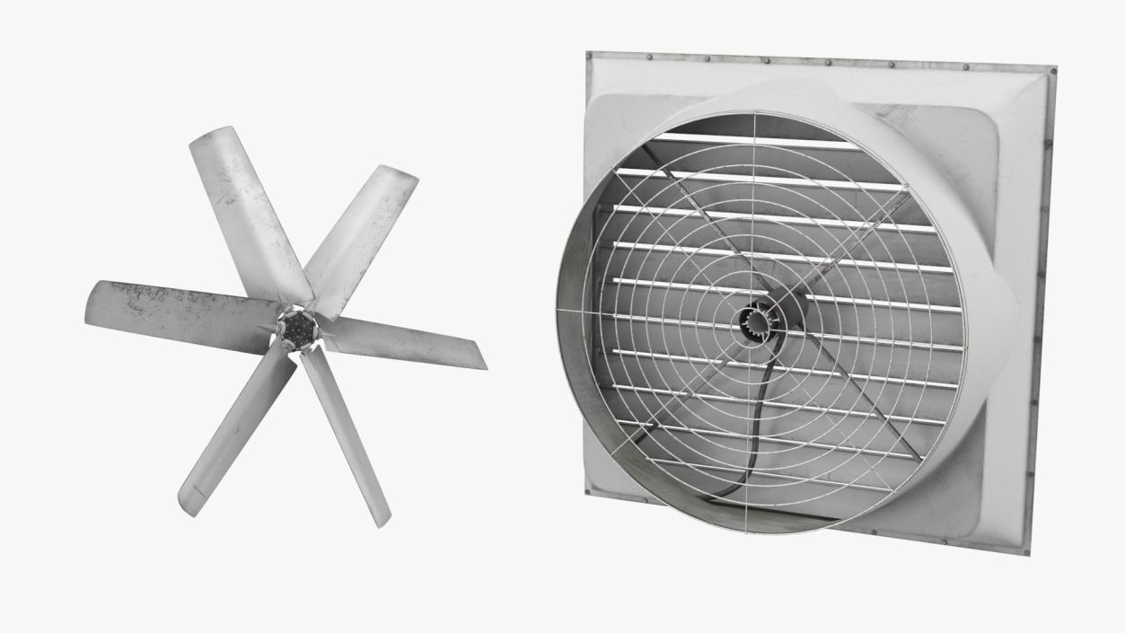 Roof Fan Module Old 3D model