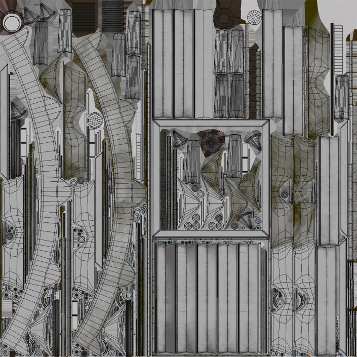 Roof Fan Module Old 3D model