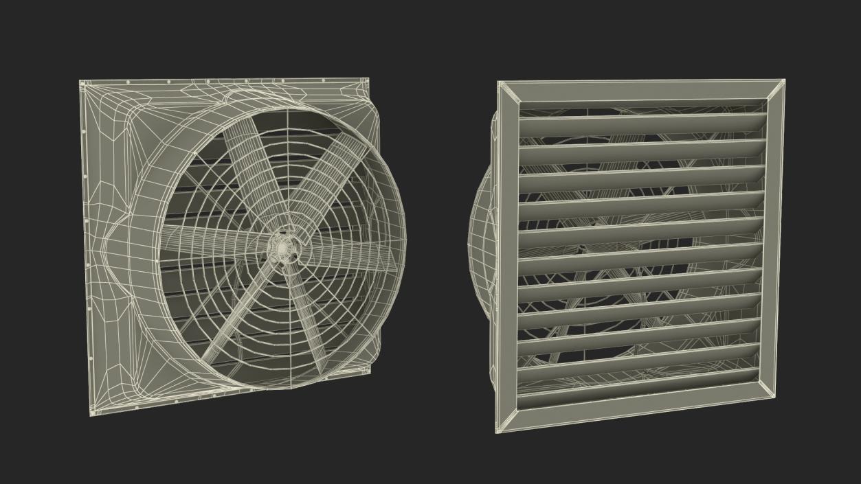 Roof Fan Module Old 3D model