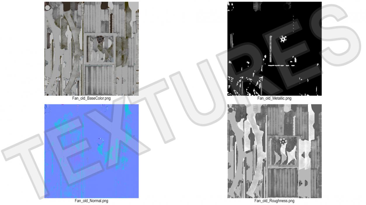 Roof Fan Module Old 3D model