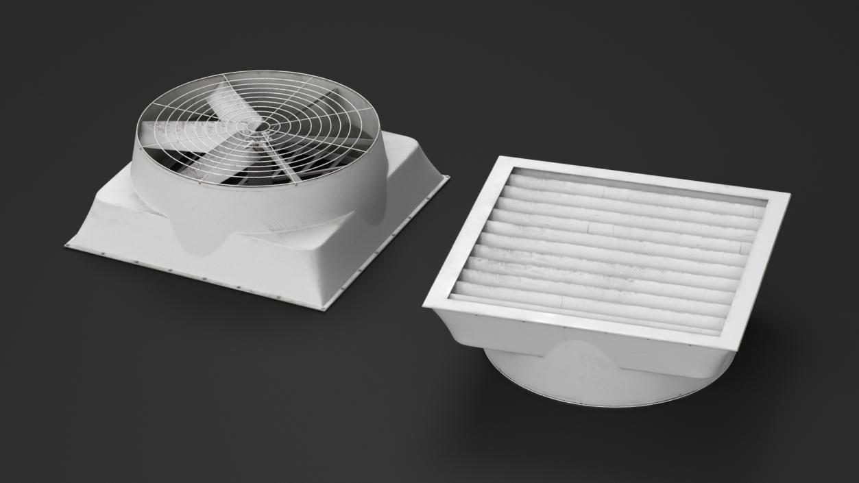 Roof Fan Module Old 3D model