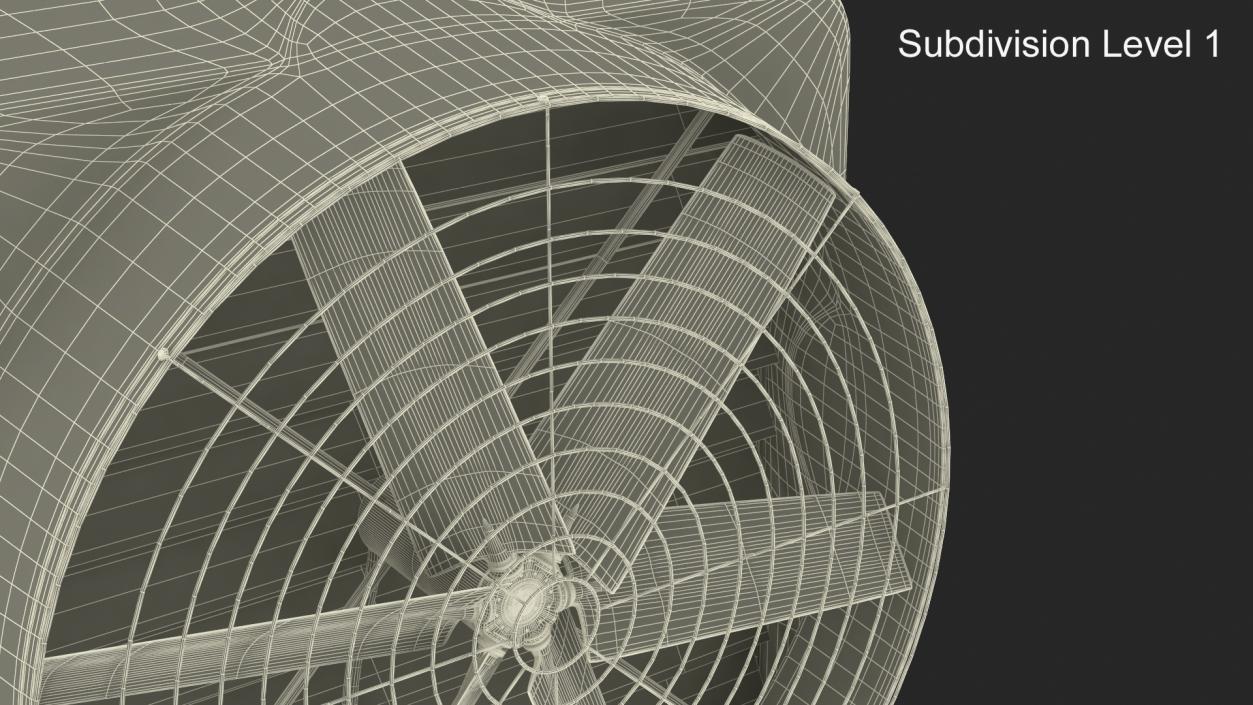 Roof Fan Module Old 3D model