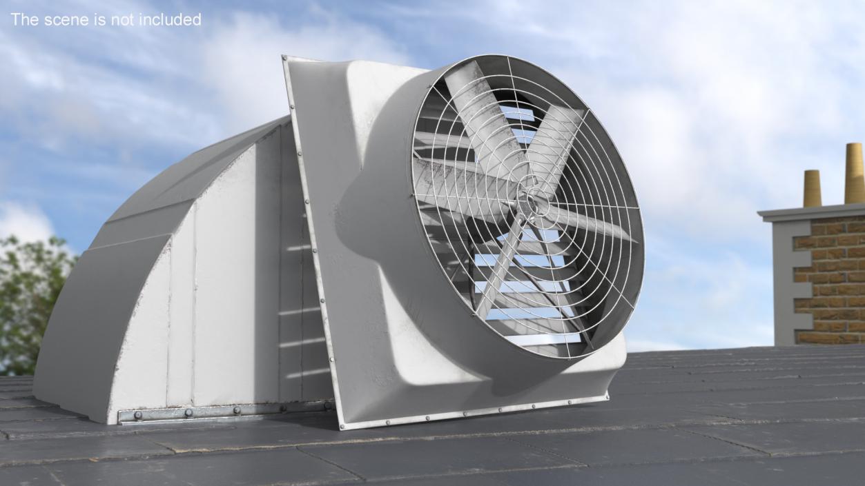 Roof Fan Module Old 3D model