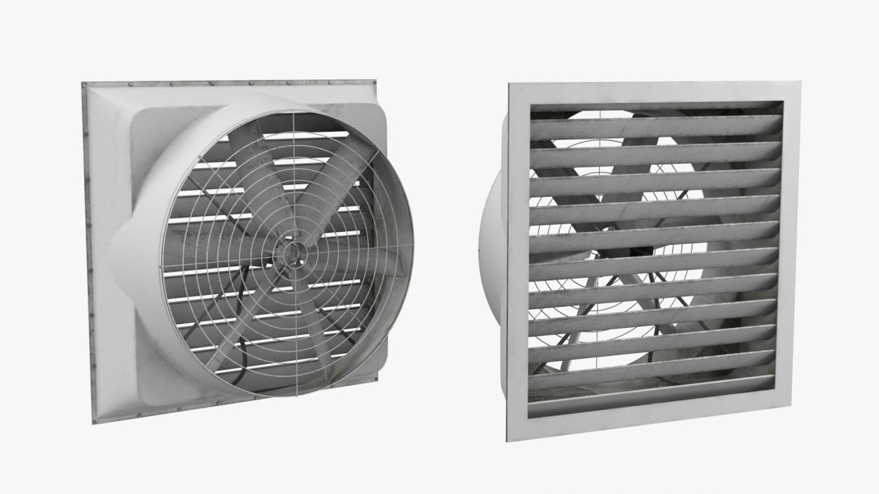 Roof Fan Module Old 3D model