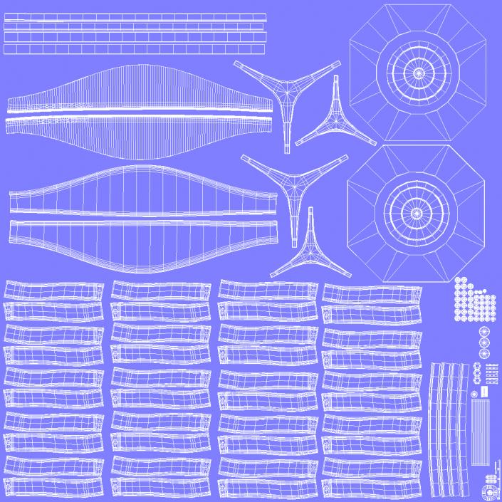 Galvanized Steel Internally Braced Roof Turbine Vent 3D