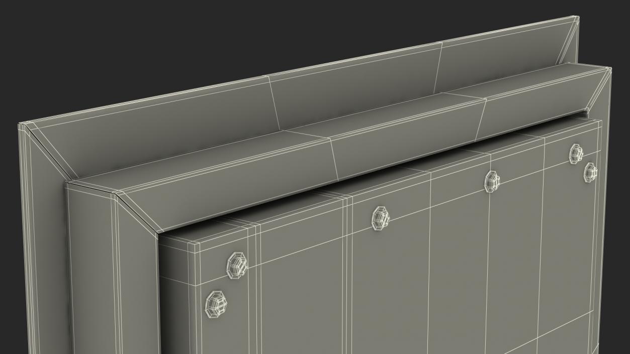 Rectangular Bank Vault Door 3D