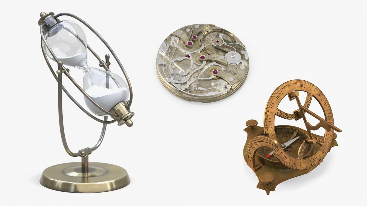 3D Antique Watches Collection