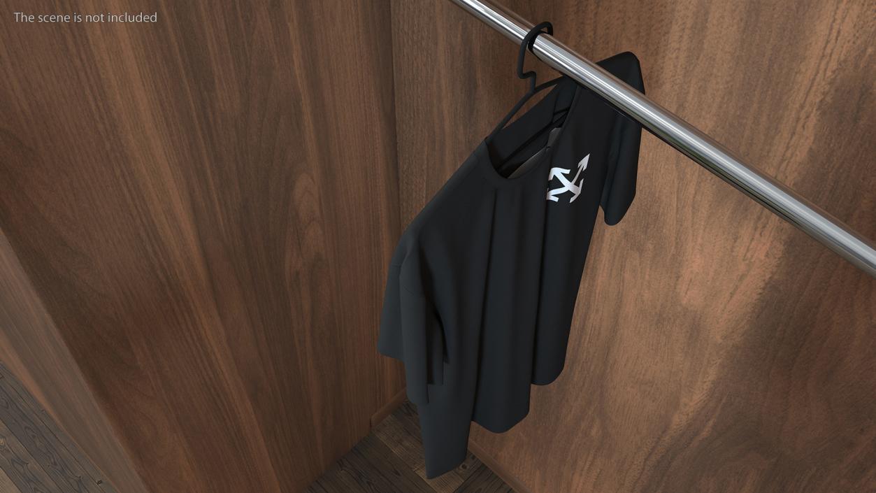 T-Shirt on Hangers Collection 3D model