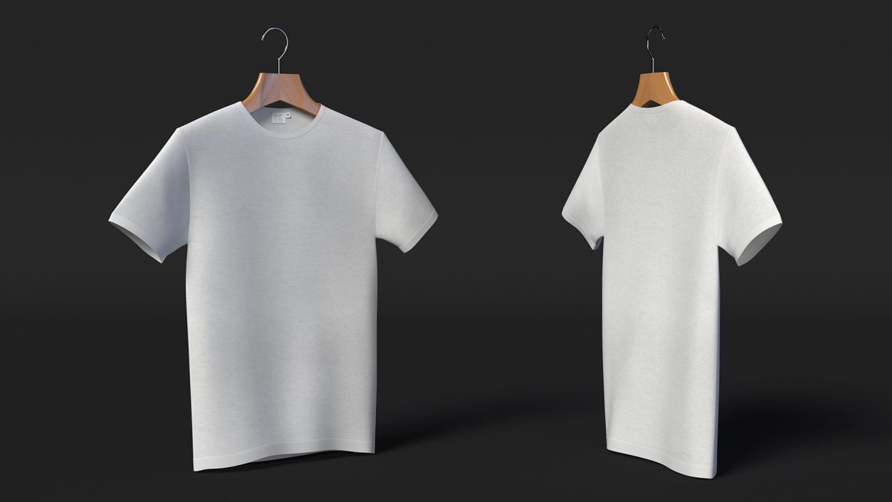 T-Shirt on Hangers Collection 3D model