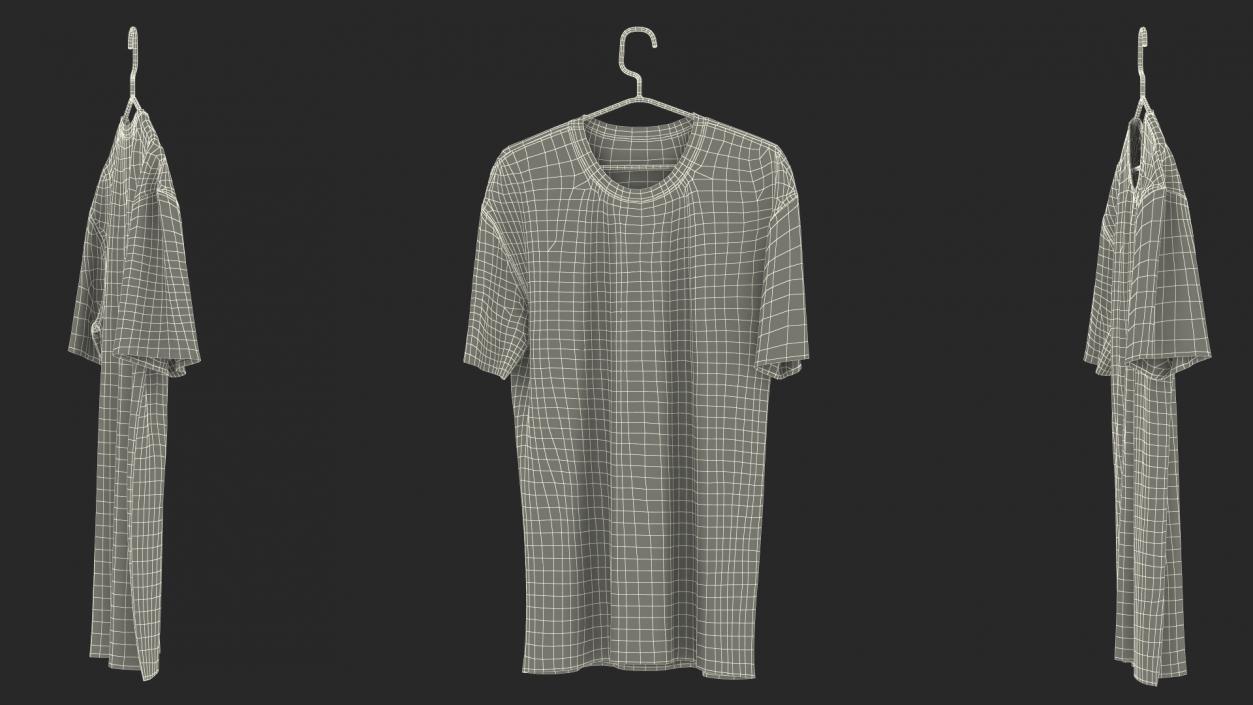 T-Shirt on Hangers Collection 3D model