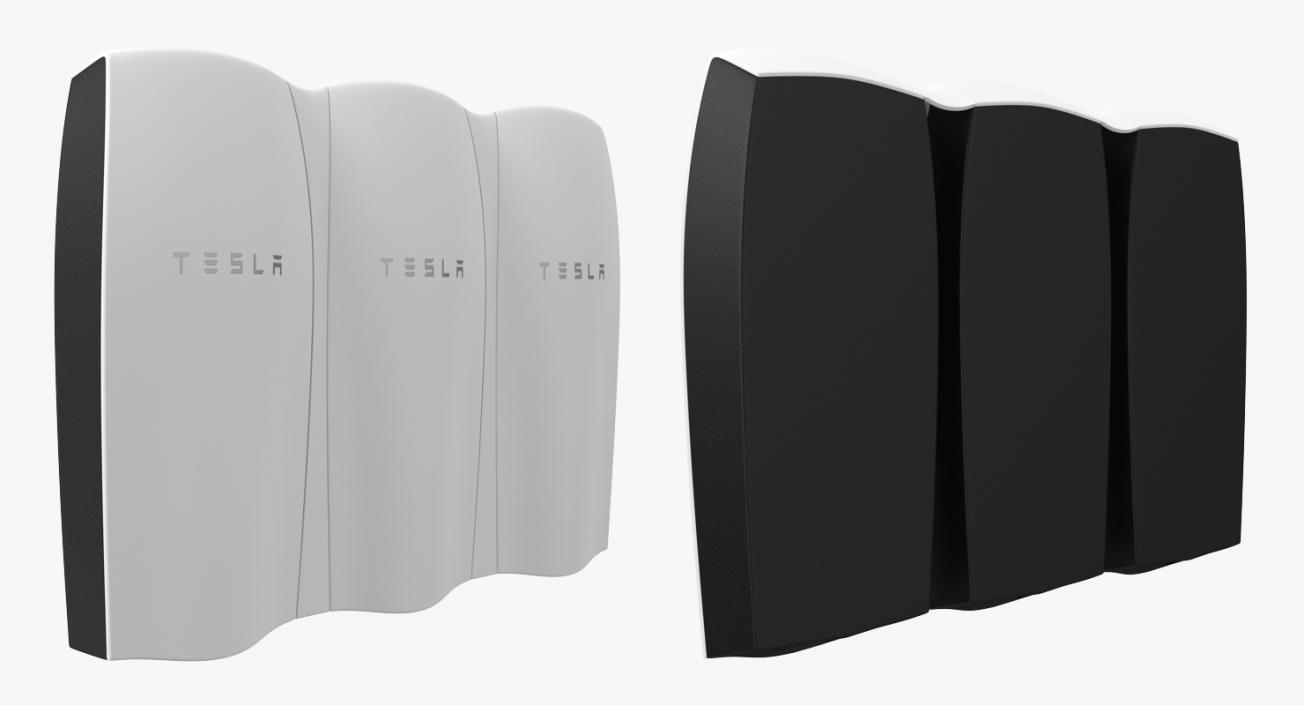 Tesla Powerwall Triple Unit 3D