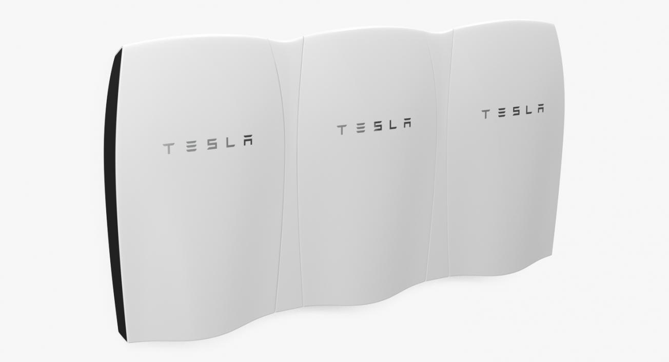 Tesla Powerwall Triple Unit 3D