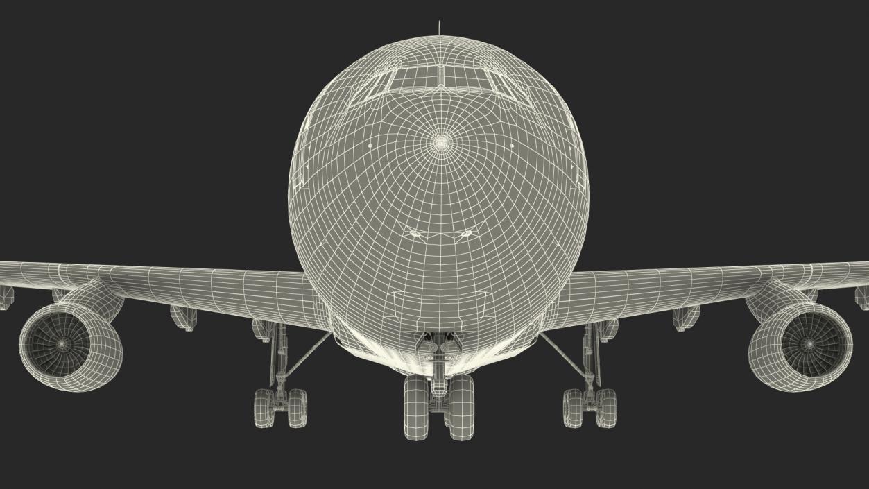 3D Airplane IL-96-400 Rossya Airlines Rigged