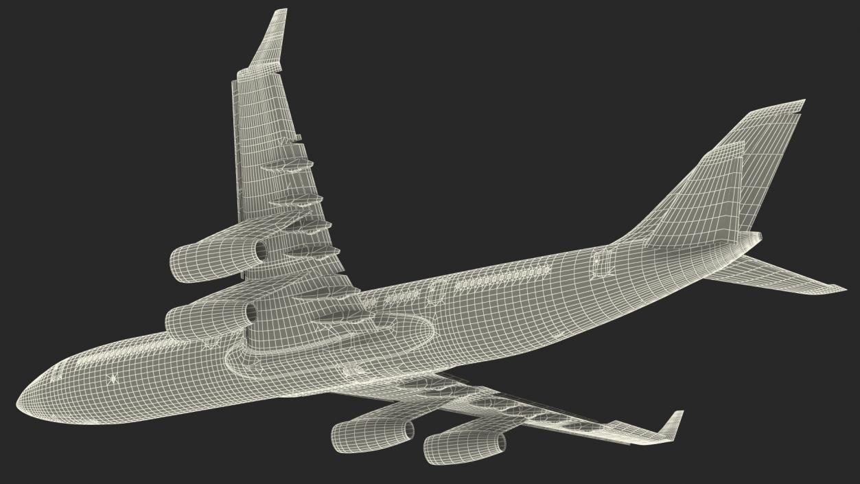 3D Airplane IL-96-400 Rossya Airlines Rigged