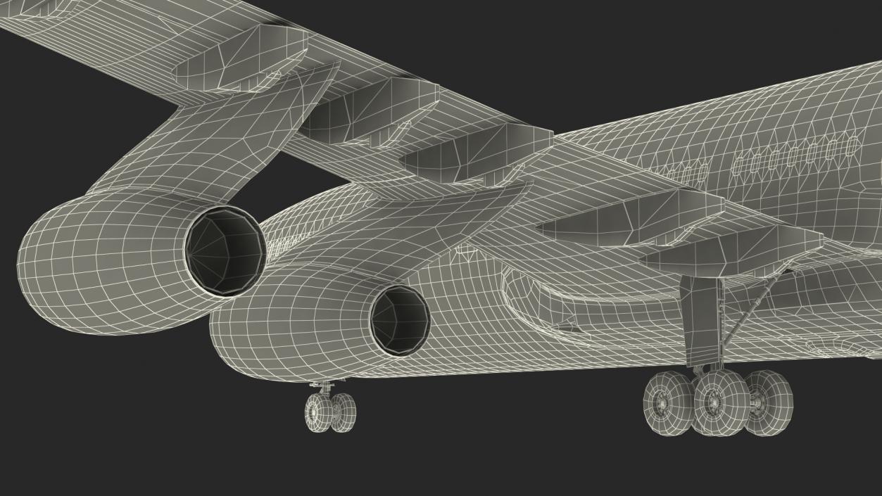 3D Airplane IL-96-400 Rossya Airlines Rigged