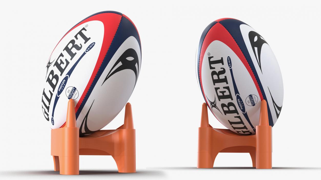 Rugby Balls Collection 3D