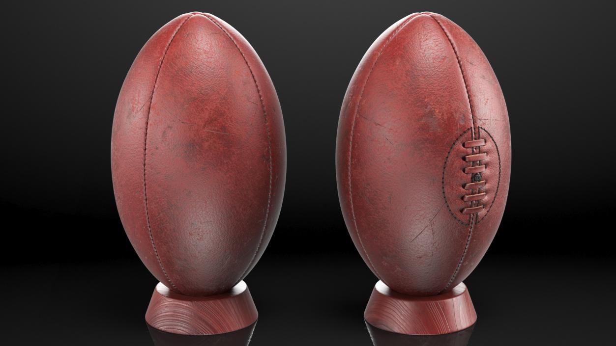 Rugby Balls Collection 3D