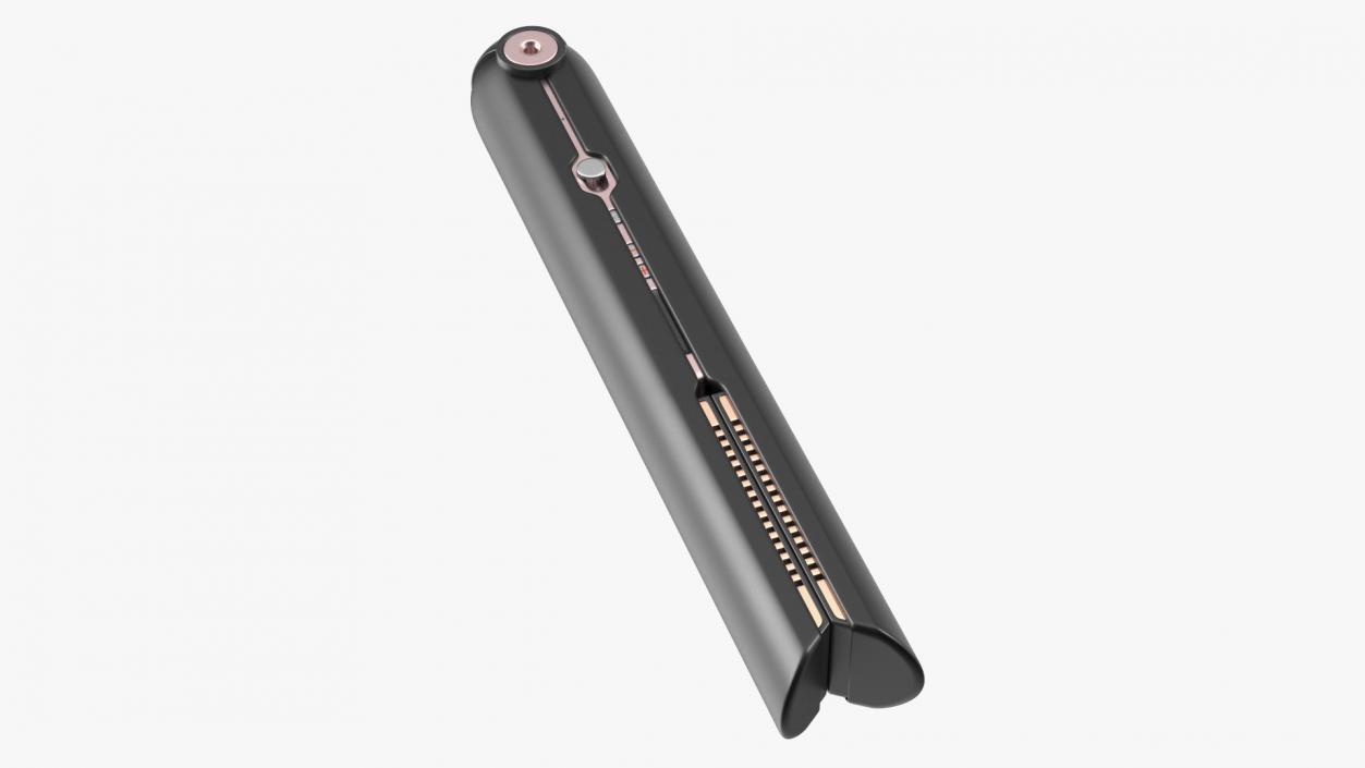 3D model Wireless Hair Straightener Black Closed State