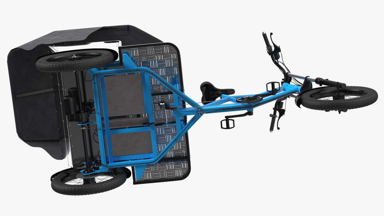 Commercial Grade Electric Trike with Passenger Seat(1) 3D model