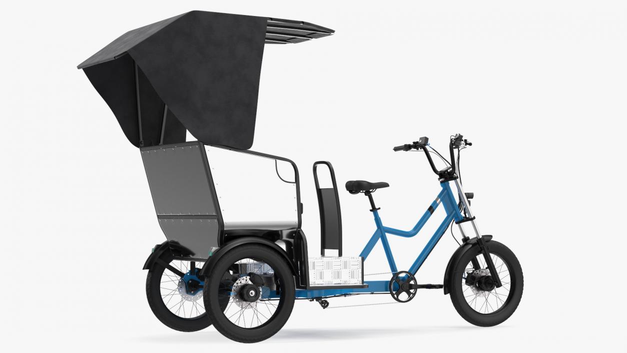 Commercial Grade Electric Trike with Passenger Seat(1) 3D model