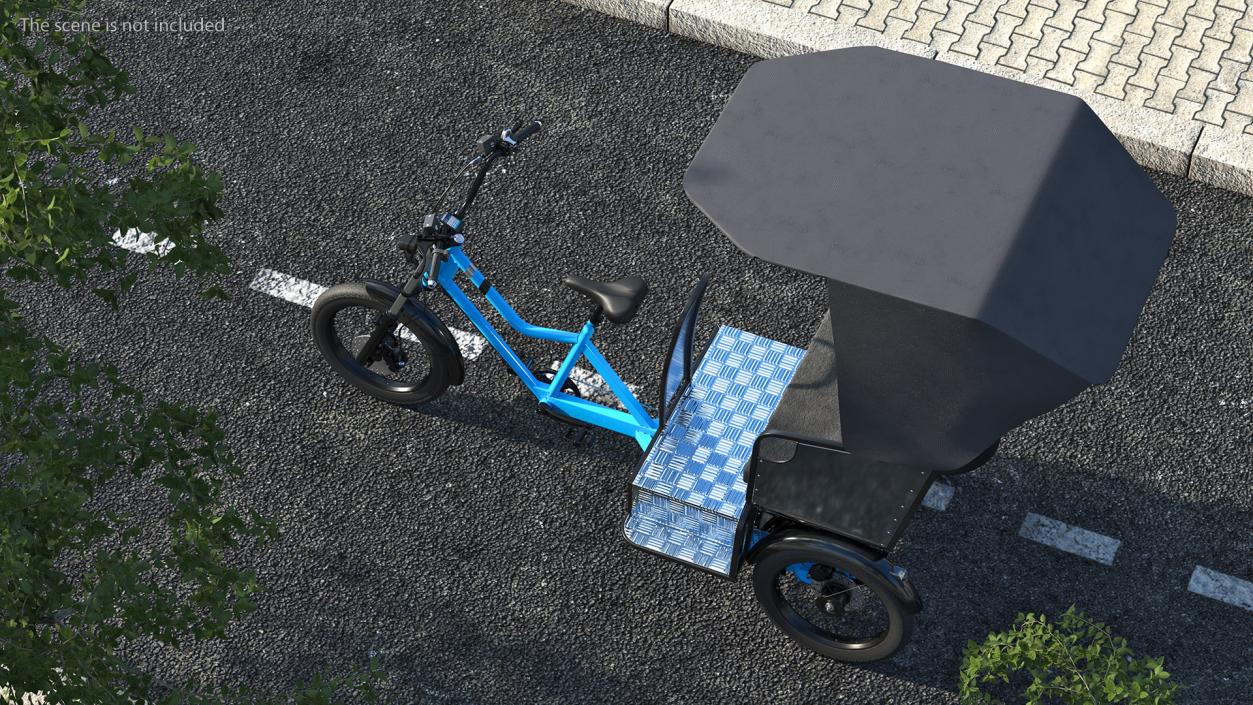 Commercial Grade Electric Trike with Passenger Seat(1) 3D model