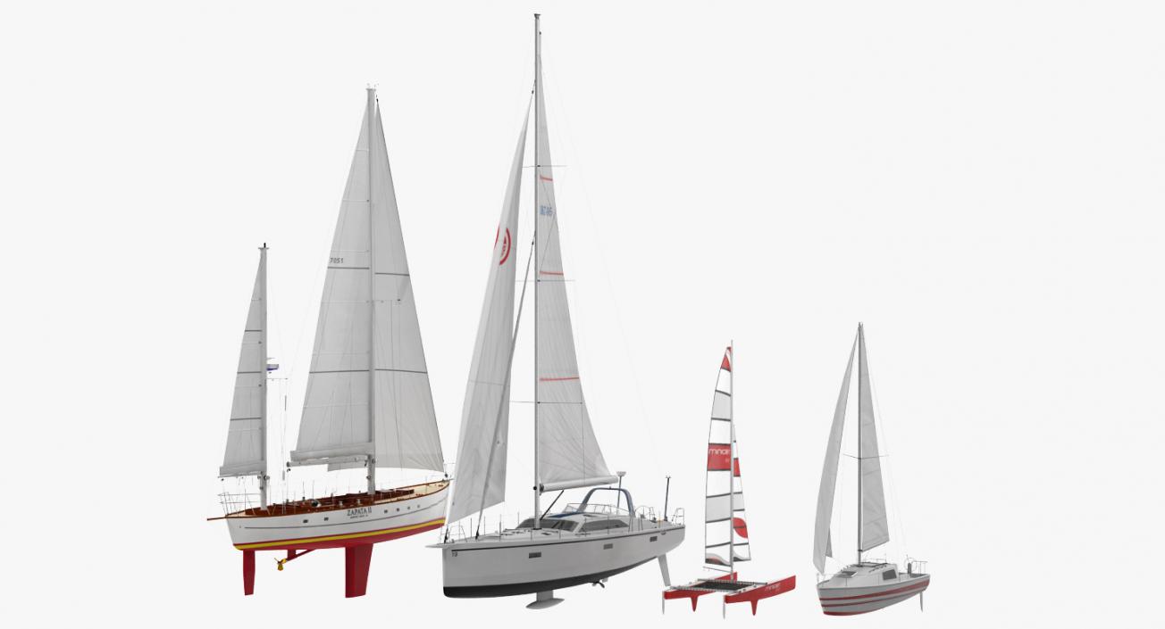 Sailing Yachts Collection 2 3D