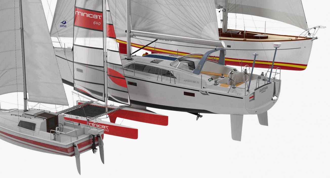 Sailing Yachts Collection 2 3D