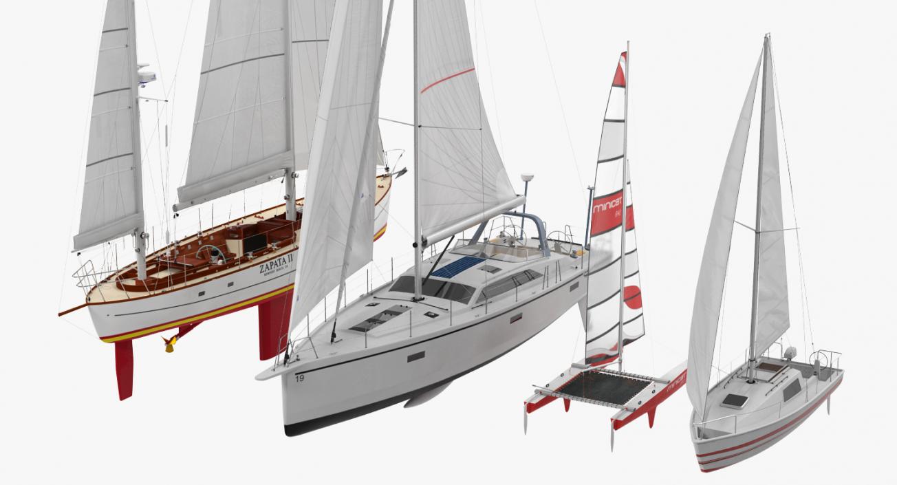 Sailing Yachts Collection 2 3D