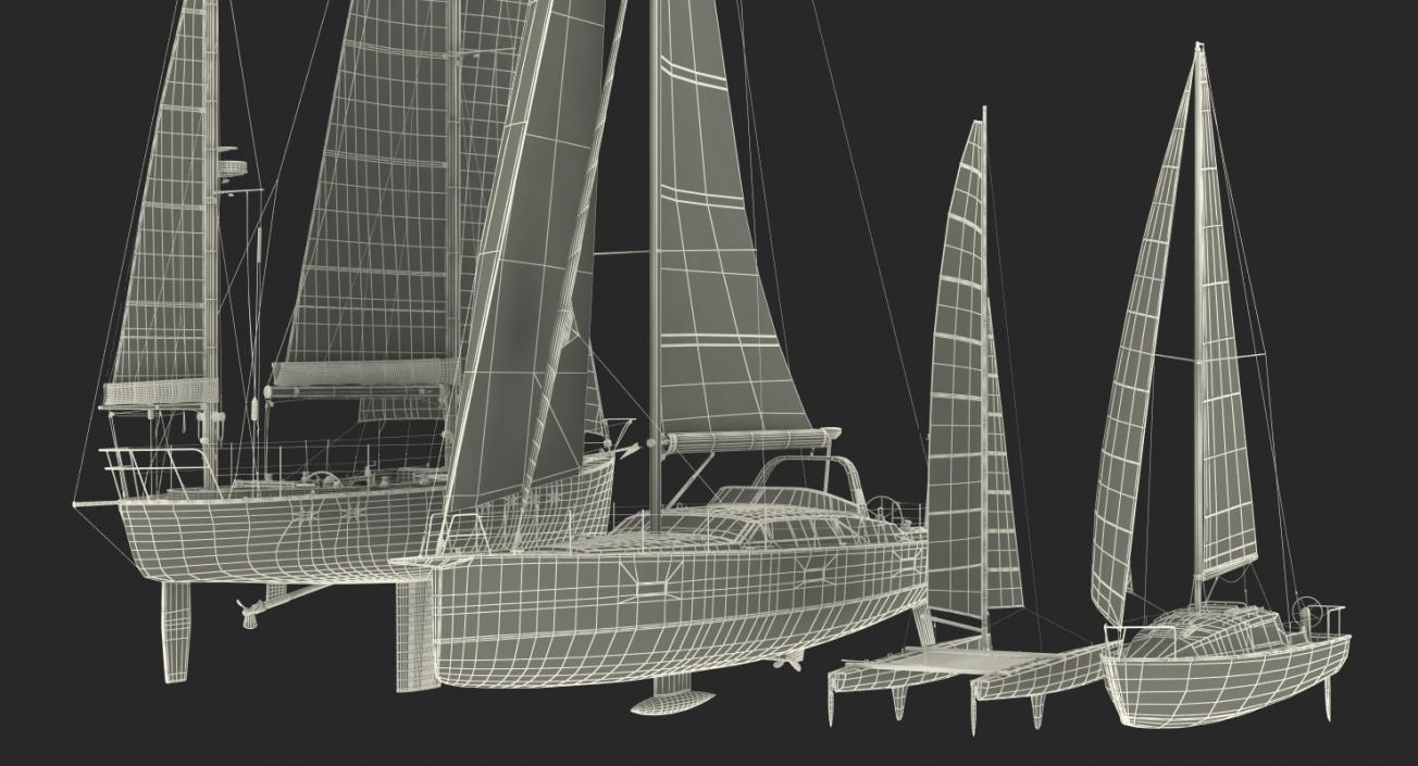 Sailing Yachts Collection 2 3D