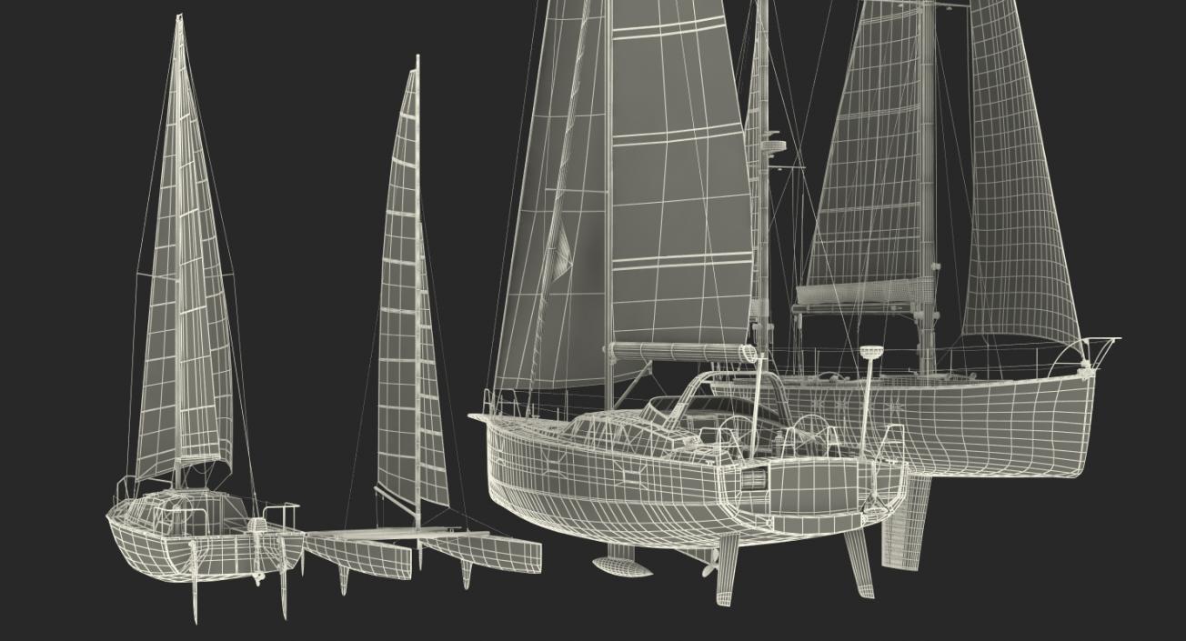 Sailing Yachts Collection 2 3D