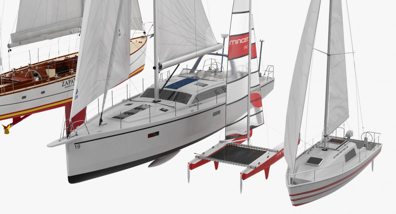 Sailing Yachts Collection 2 3D