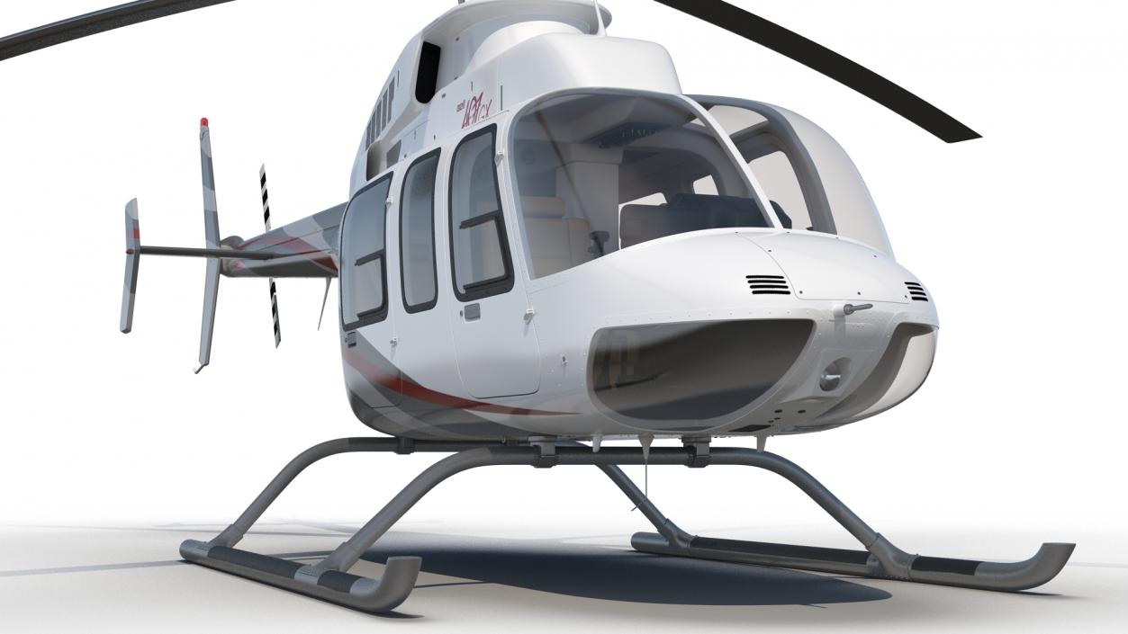 3D model Bell 407 GX Utility Helicopter