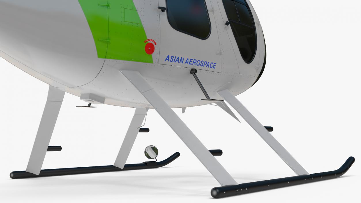 3D MD 500E Light Helicopter Exterior Only model