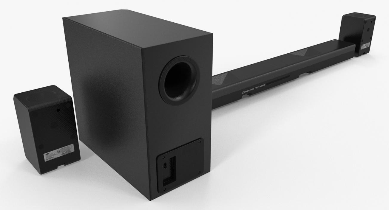 3D Samsung Soundbar System model