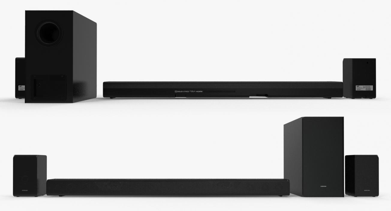 3D Samsung Soundbar System model