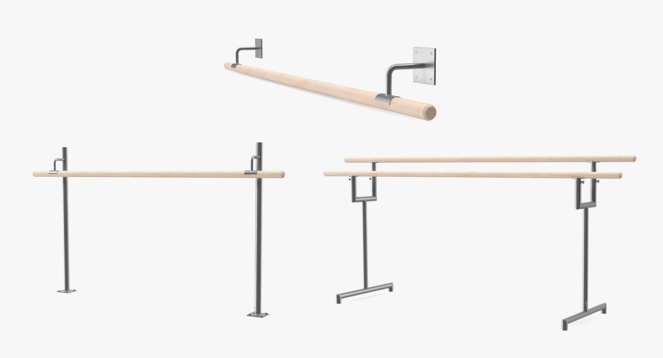 Ballet Barres Collection 3D model