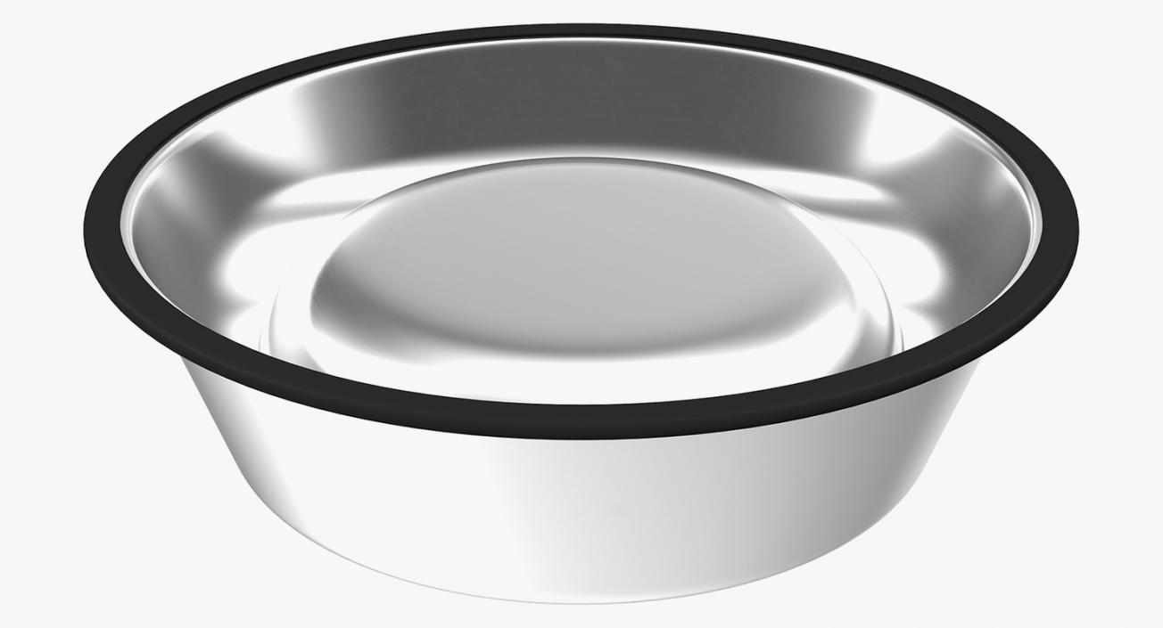 3D Empty Stainless Steel Bowl