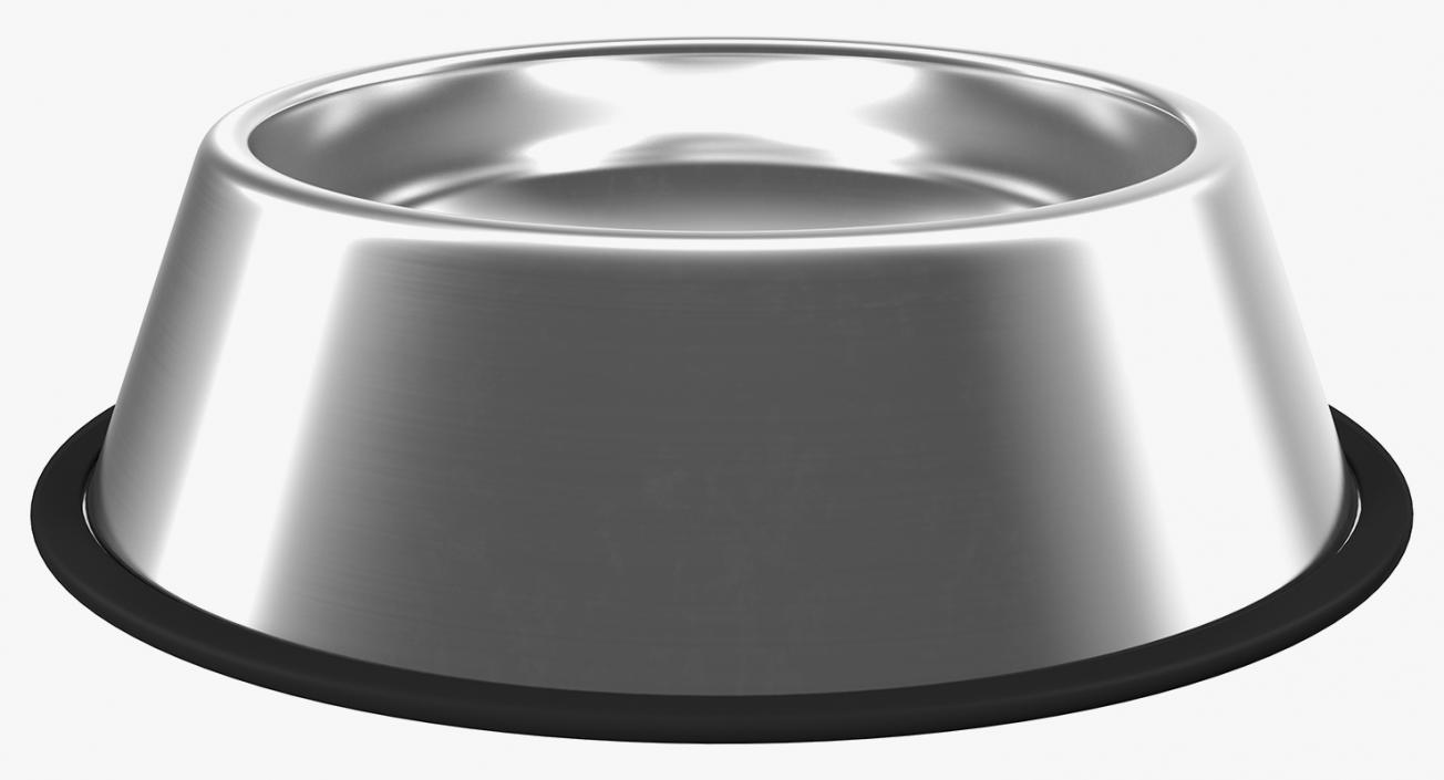 3D Empty Stainless Steel Bowl