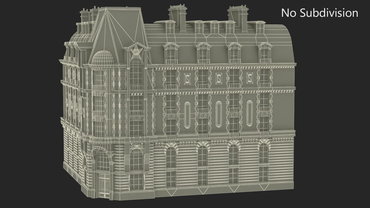 French Renaissance Building 2 3D model