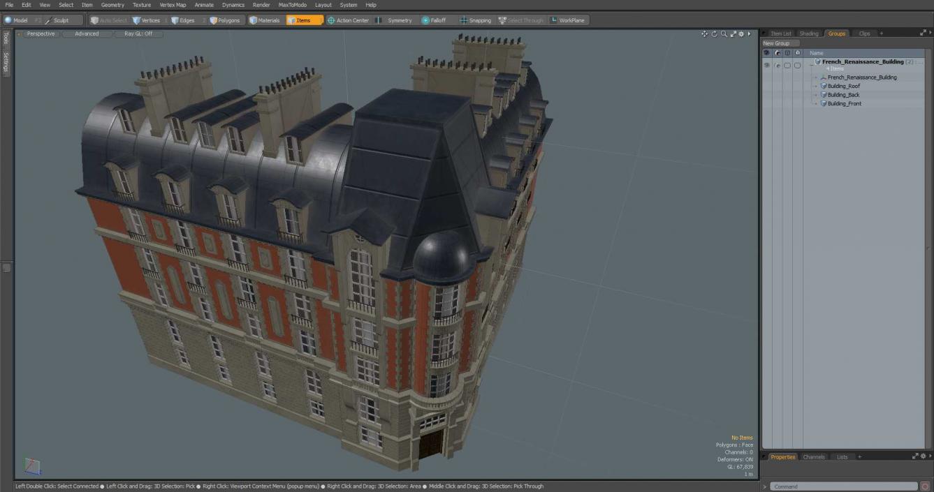 French Renaissance Building 2 3D model