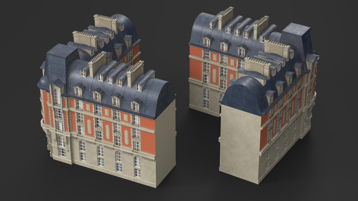 French Renaissance Building 2 3D model